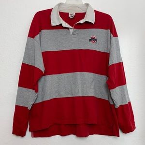 ✅Men Vintage Red Oak Ohio Buckeyes Long Sleeve XXL